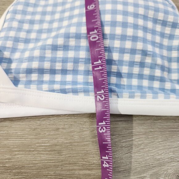Andie Swim The Cove Top in Gingham Blue Pool New With Tags Womens Size XL - Picture 13 of 13